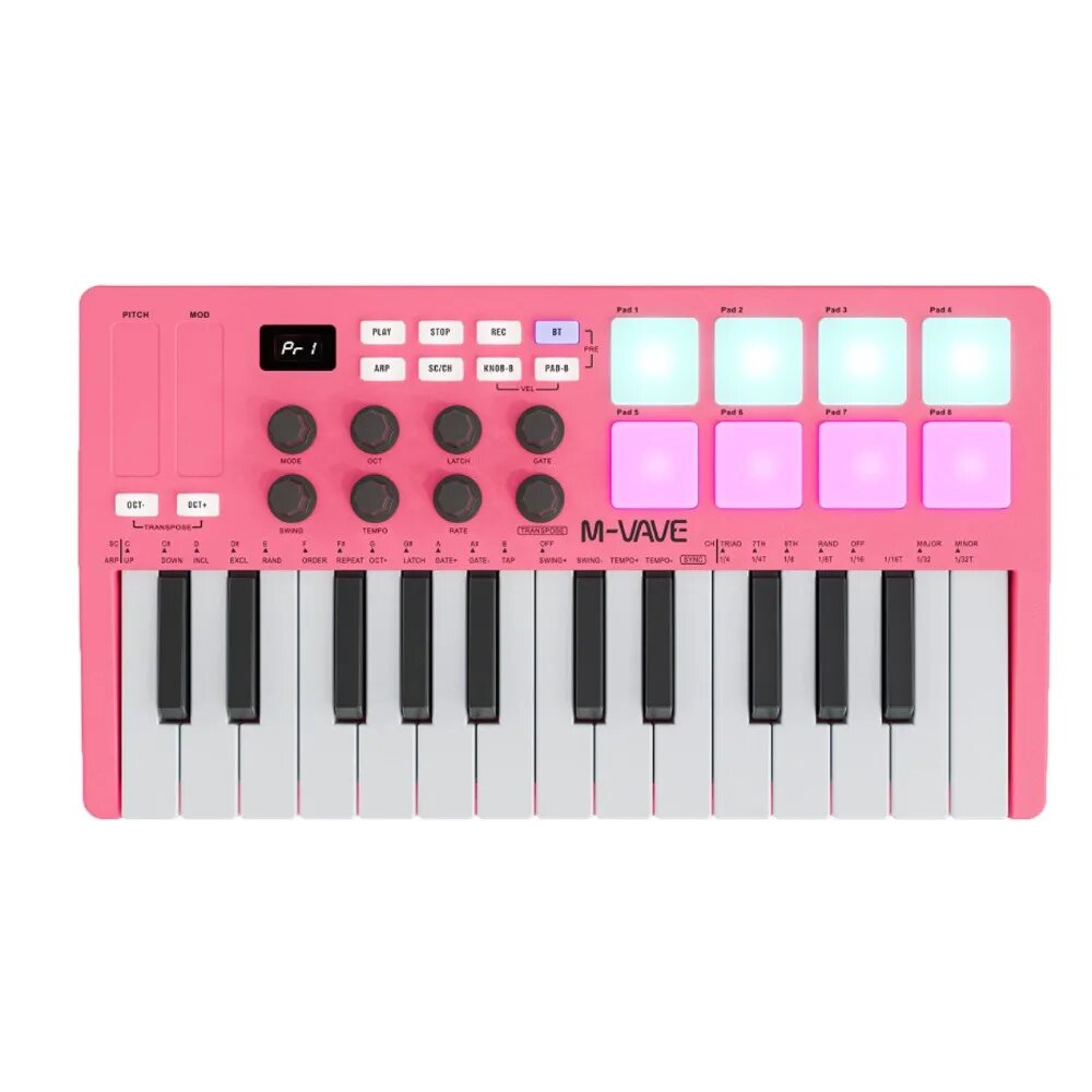 Cuvave M-VAVE MIDI 25-клавишный контроллер
