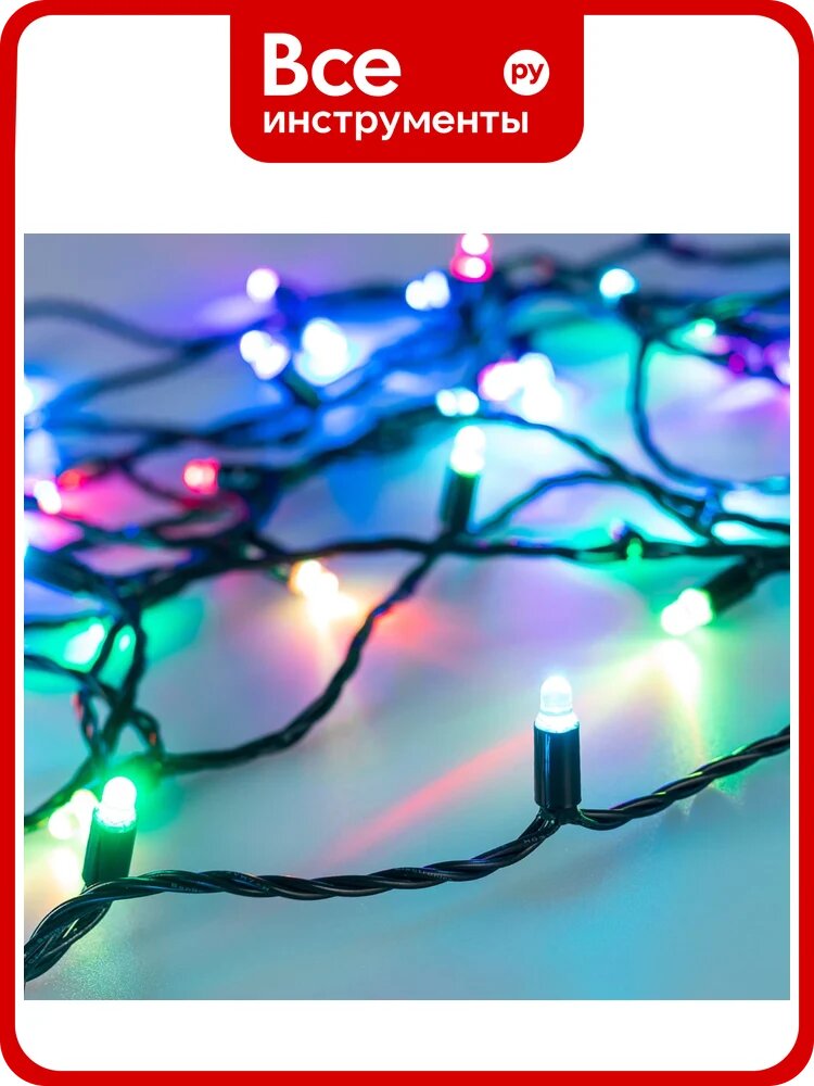 Светодиодная гирлянда Ardecoled ARD-STRING-CLASSIC-15000-BLACK-100LED-LIVE RGB-SPI, 031521