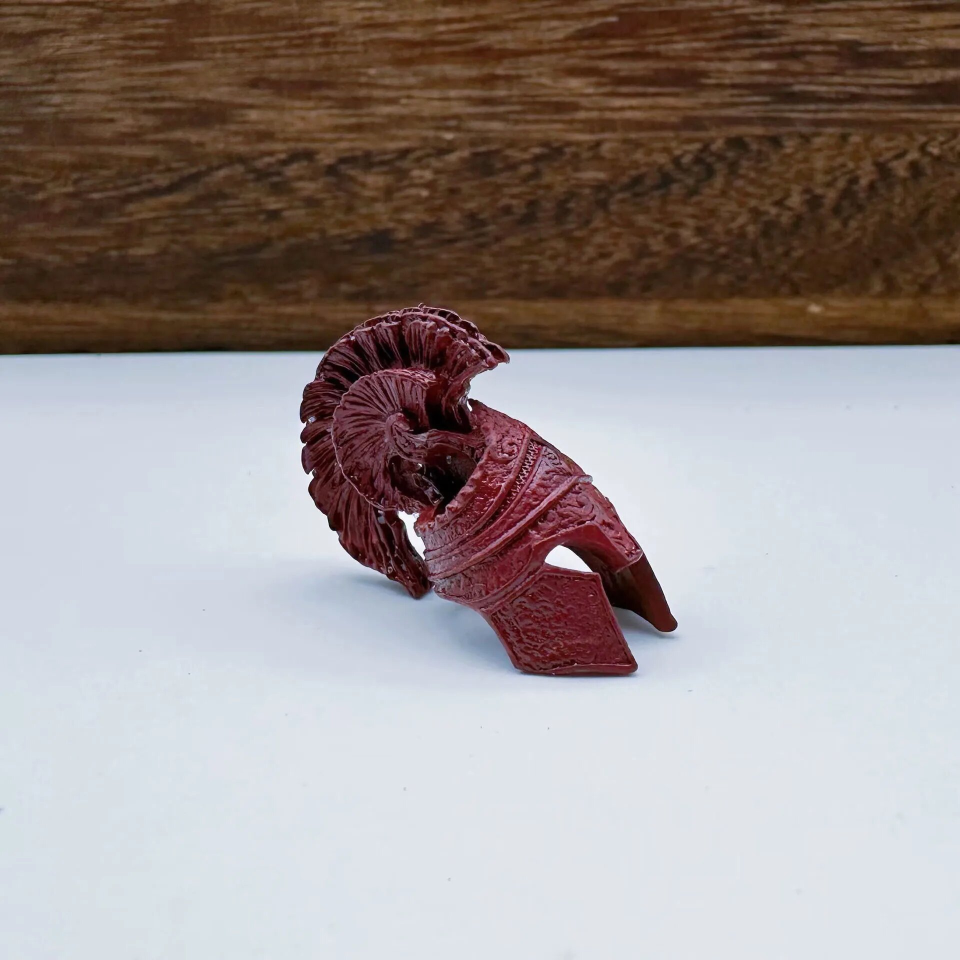 Латунный брелок-подвеска римский воин Красный, Red Color