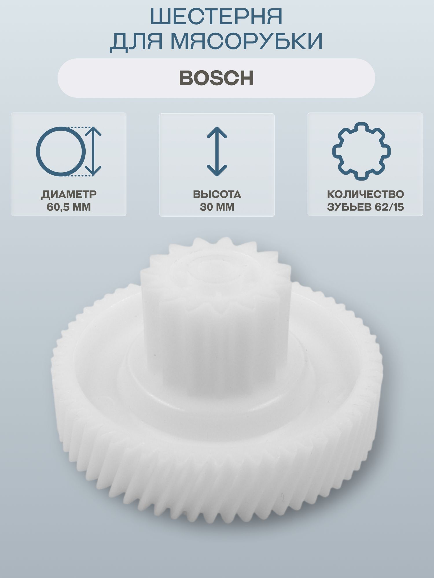 Шестерня для мясорубки Bosch