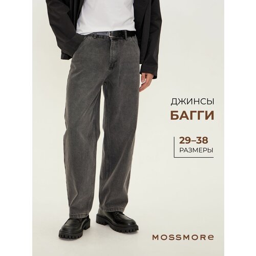 фото Джинсы широкие mossmore, размер 50, grey