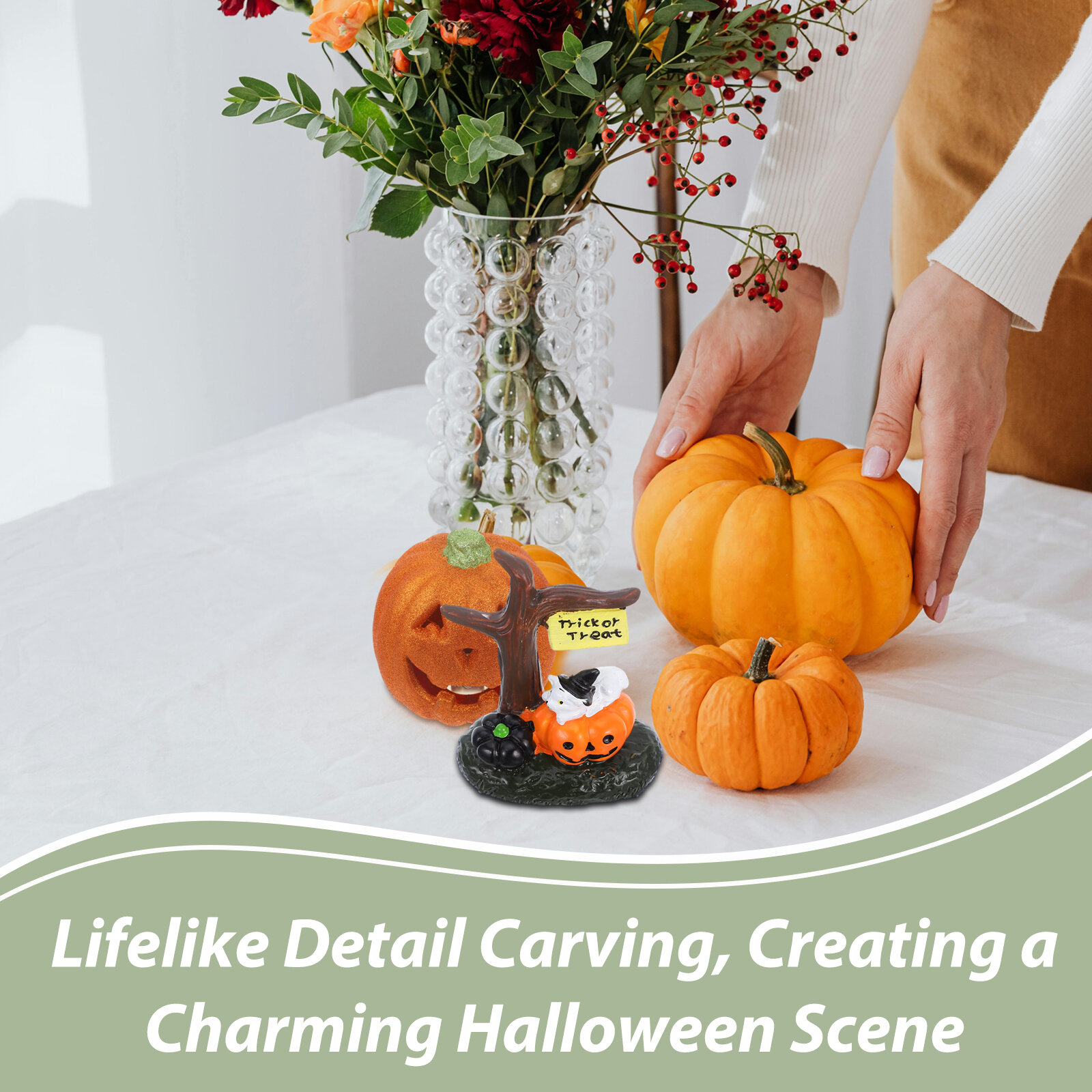 Статуэтки Для Декора Halloween Миниатюрные Фигурки Из Резины 8.00X6.50X3.00Cm