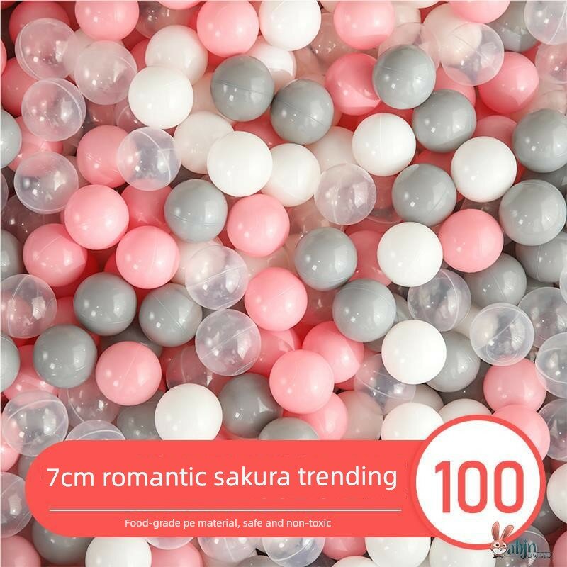 7 см толстые розовые ванночные шарики с мотивом розы для малышей, 100 шт. безопасная игрушка из пищевого пластика