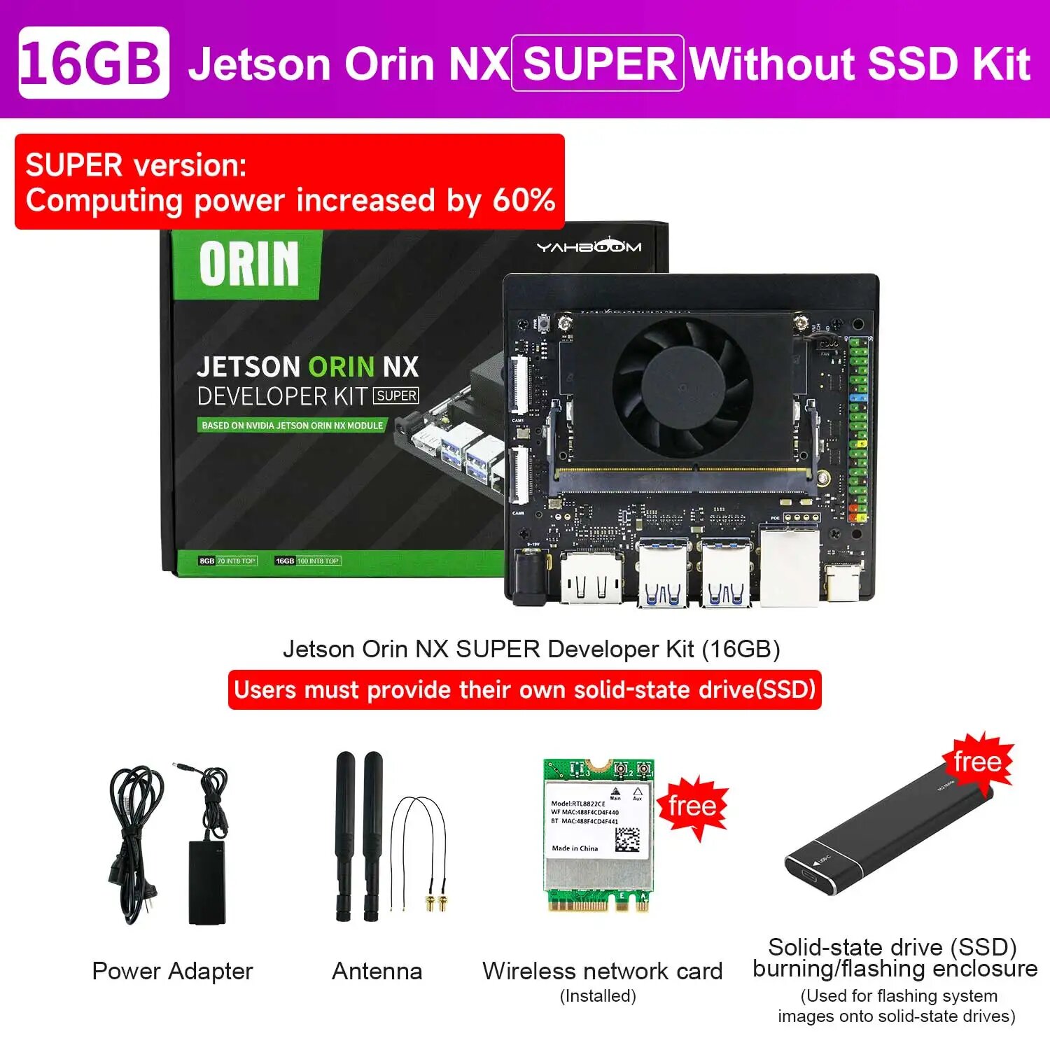 Jeston Orin NX SUPER 16GB Dev Kit Без SSD