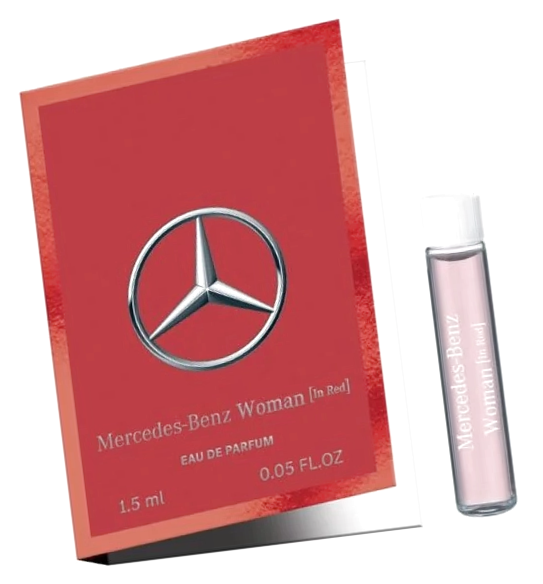 Парфюмерная вода для женщин Mercedes Benz Woman In Red 1.5 мл миниатюра / Мерседес Бенс Вумен Ин Ред