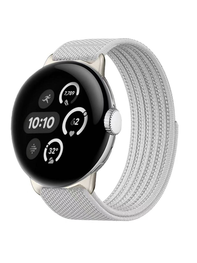 Ремешок с нейлоновой оплеткой подходит для Google Pixel Watch 4/3/2/1 Ремешок для смарт-часов 41 мм 45 мм