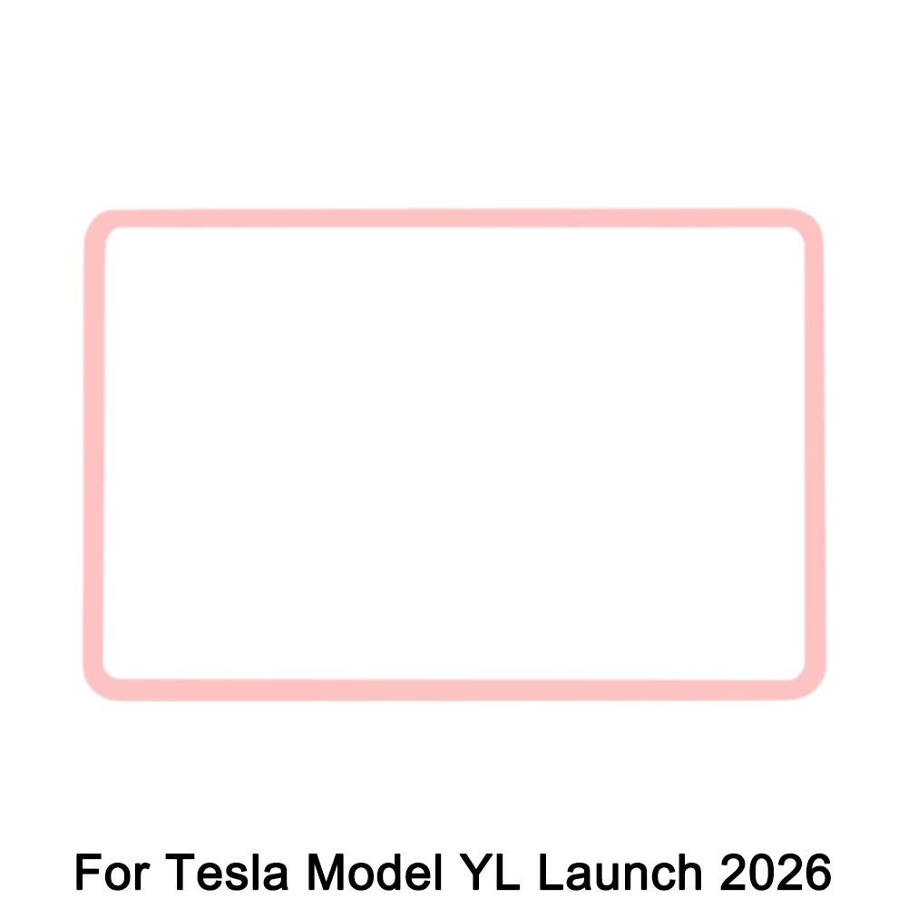 Защитный кант для дисплея Tesla Model Y Juniper, серебристый, 2 мм