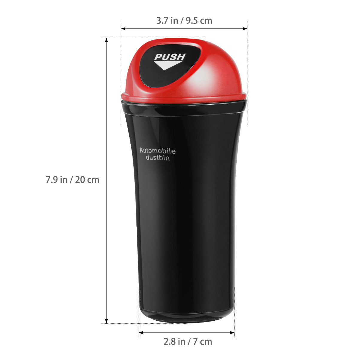 Vorcool Мусорное Ведро Для Автомобиля Красного Цвета С Противопотекающей Покрышкой И Клипсой Для Прикрепления 1 Штук Red