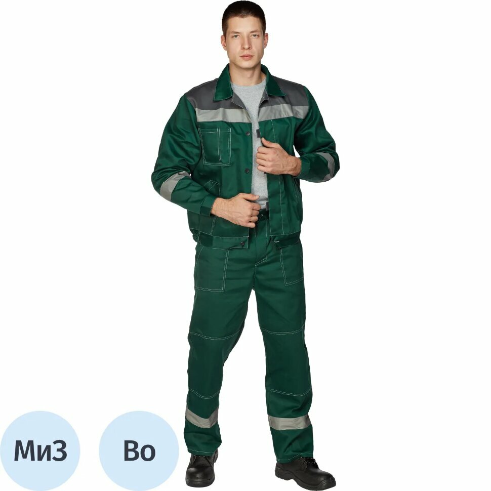 Костюм лет муж (куртка, бр) л20 зелен/сер 112-116/182-188 (Арсенал-СП), 1242595