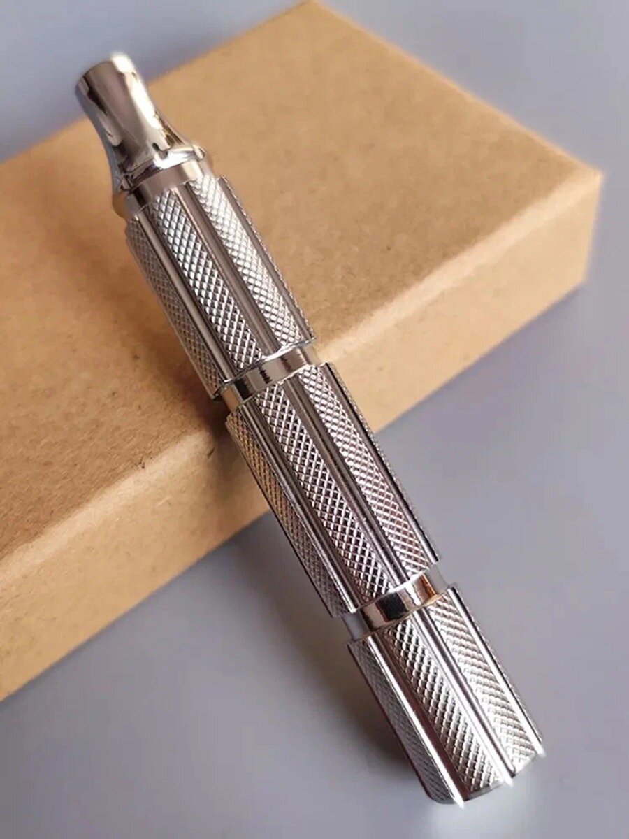 Рукоятка безопасной бритвы из титана, цвет Destory Titanium, 1 шт