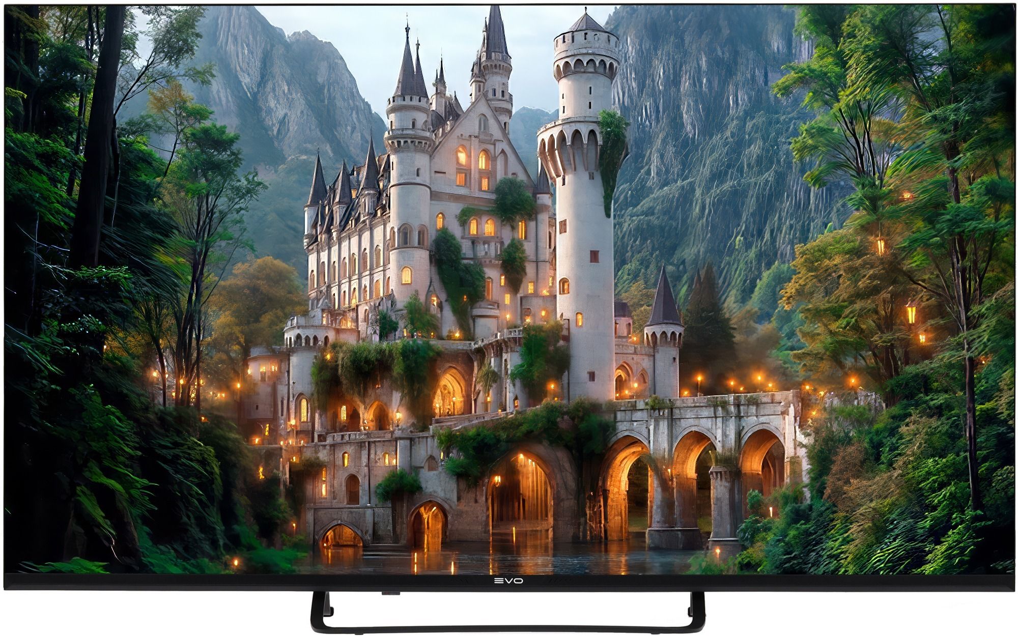 Телевизор EVO TV 43 Black New 43" (109 см), 4K UHD Smart TV Google TV, HDR, Wi-Fi, черный