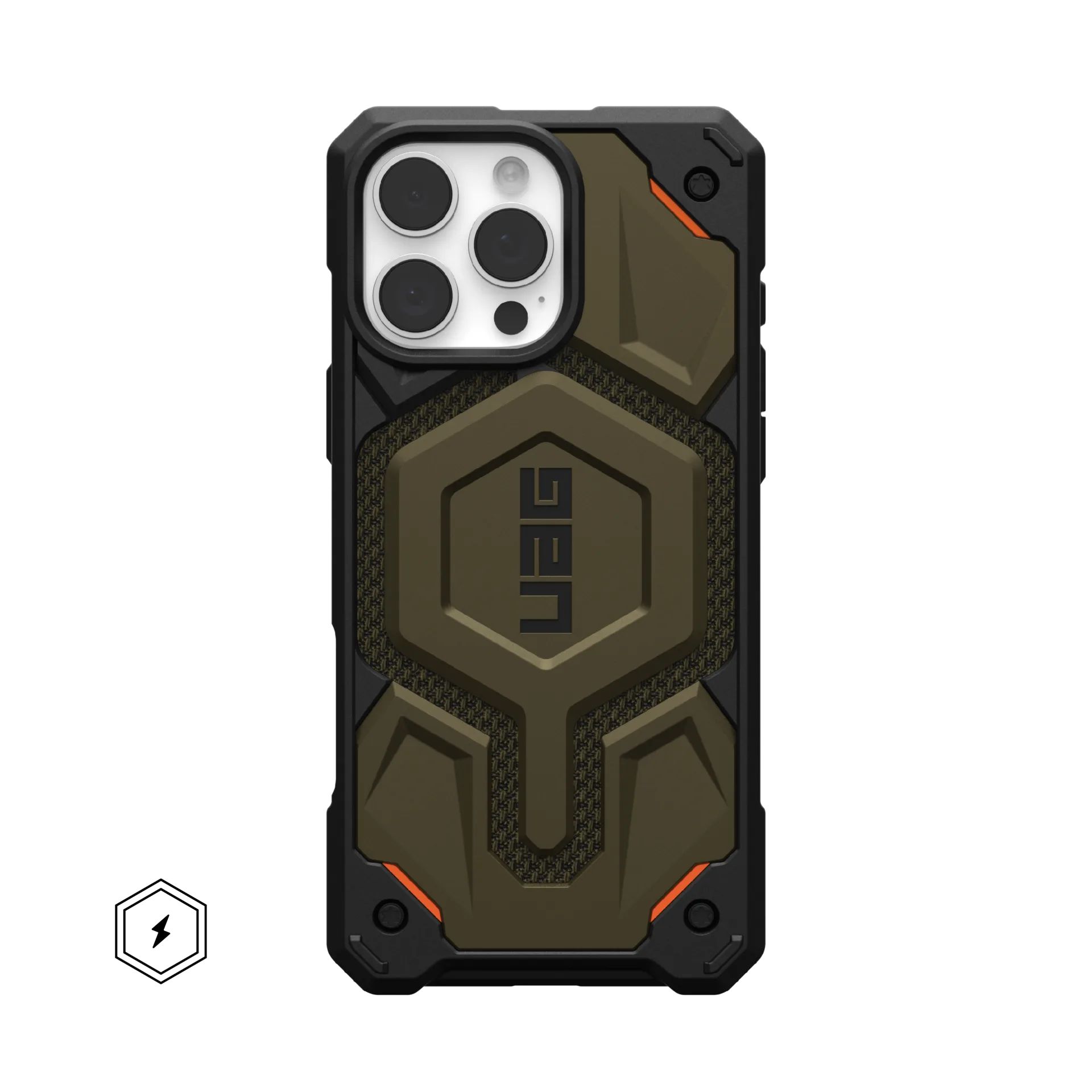 Чехол UAG Monarch Pro с MagSafe для Apple iPhone 16 Pro Max, противоударный, цвет Kevlar Green