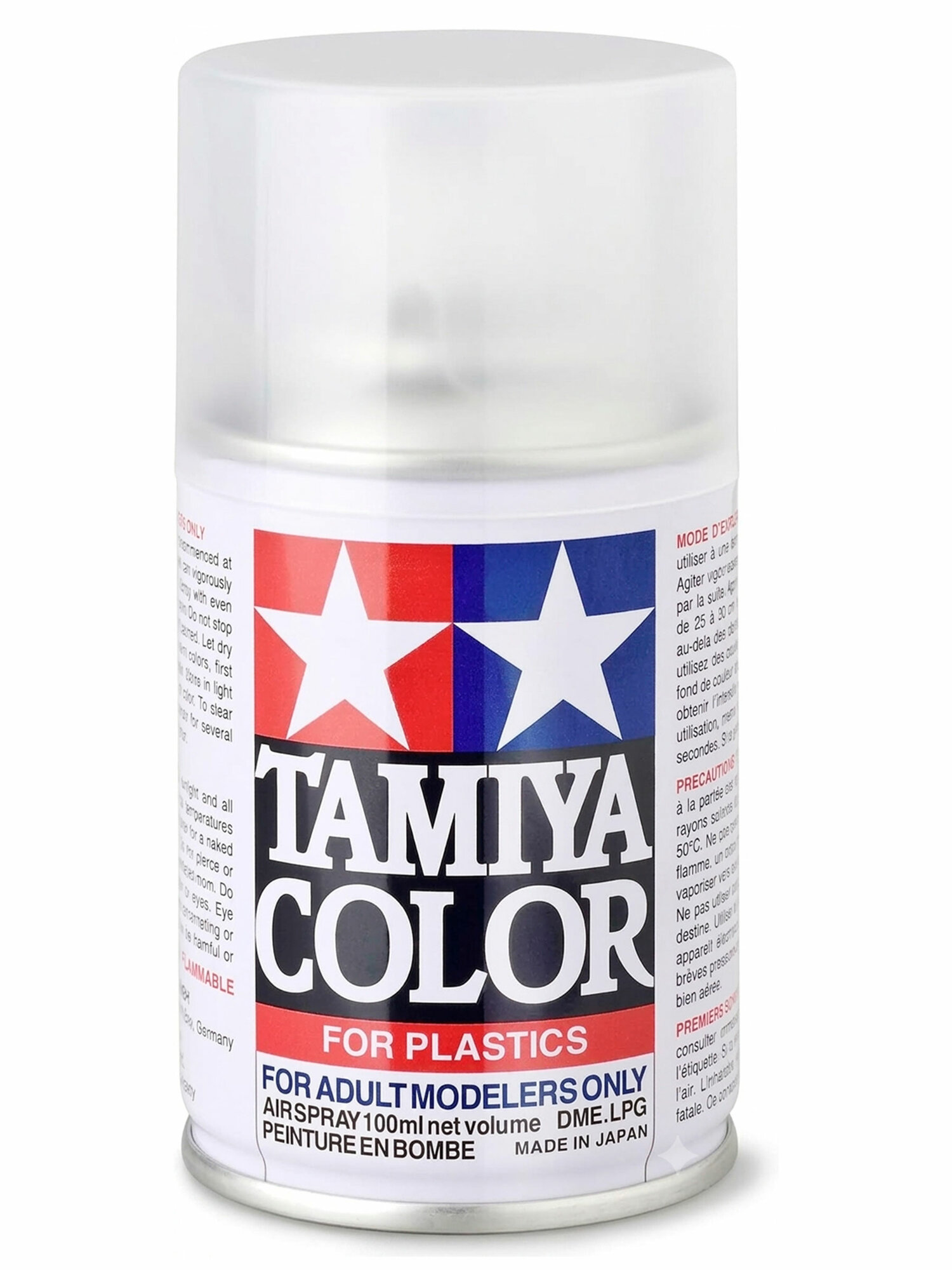 Лак аэрозольный акриловый прозрачный Tamiya TS-13 Clear 85013 глянцевый, 100 мл