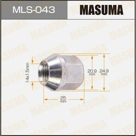 Гайка крепления колеса! M14x1.5\ Opel Insignia 1.4-2.0/2.8/2.0CTDi 08> Masuma MLS043