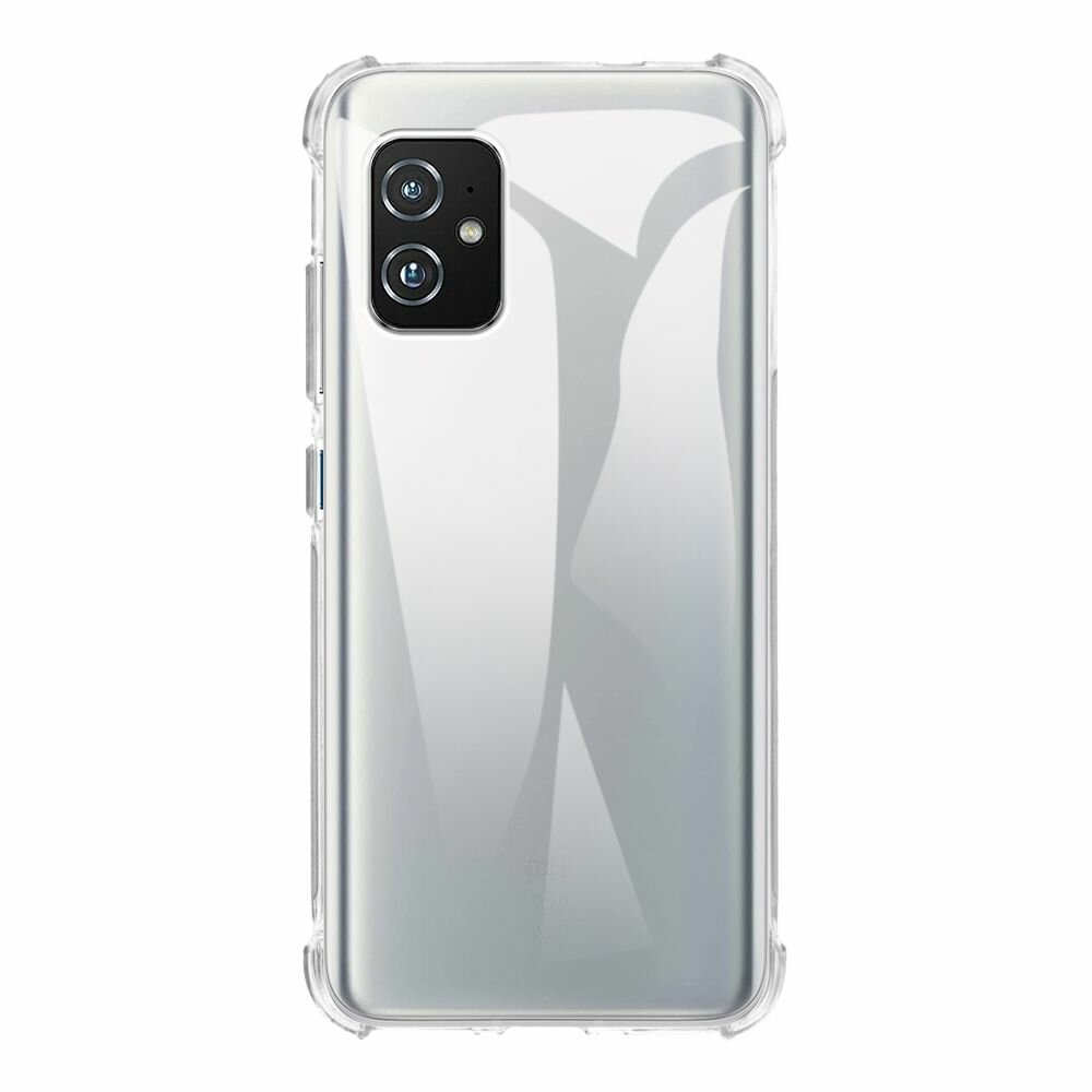Чехол TPU для Asus Zenfone 8 Mini ZS590KS, силиконовый мягкий противоударный бампер, защита корпуса от царапин, тонкая прозрачная накладка прозрачный