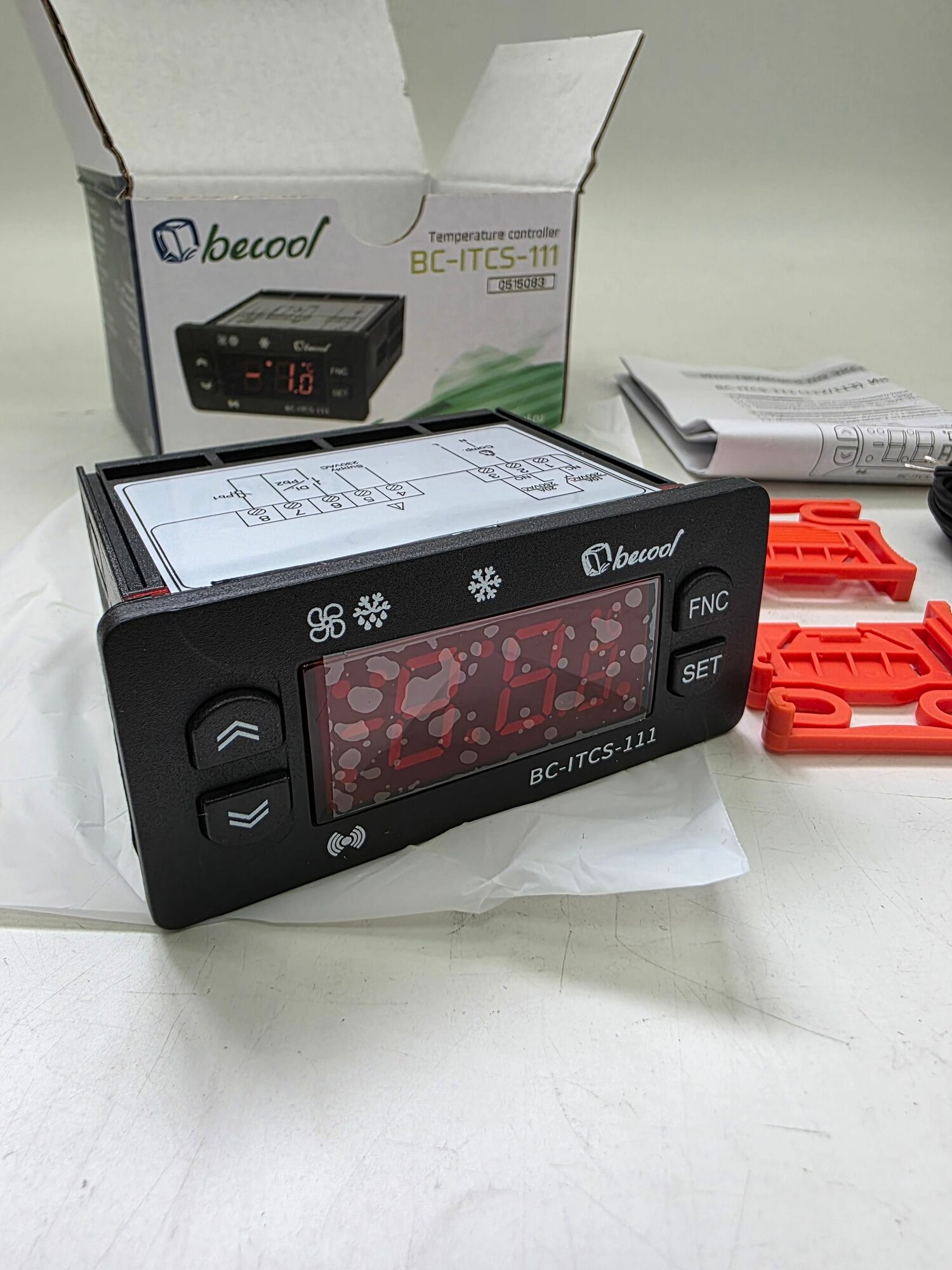 Контроллер холодильника микропроцессор BC-ITCS-111 Becool со взрывозащищённым реле и 1 датчиком температуры (ID 961)