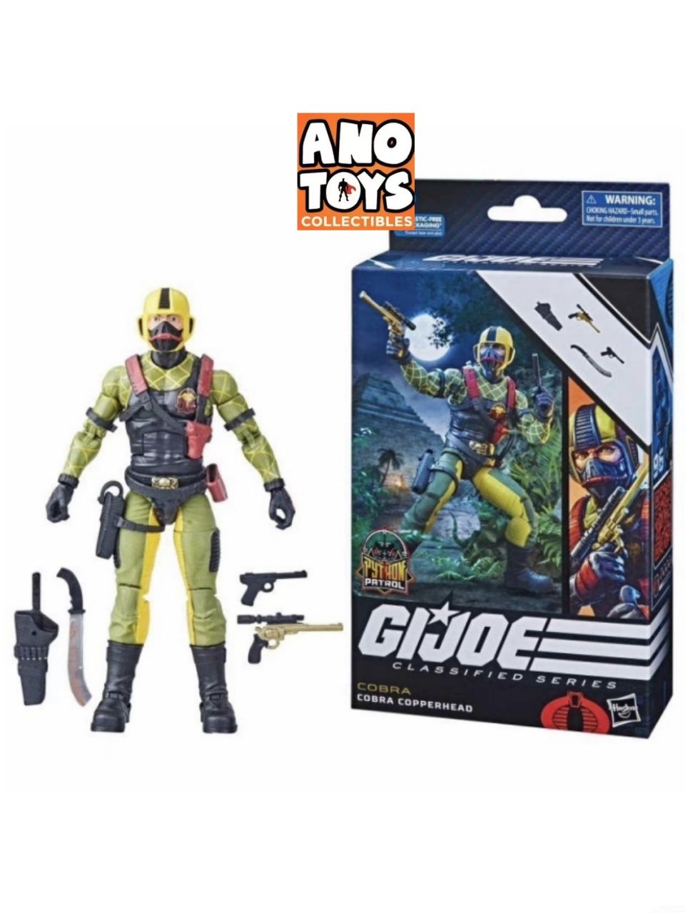 Игрушечные фигурки-украшения HASBRO G.I. Joe Засекреченный патруль питонов, Кобра-Копперхед