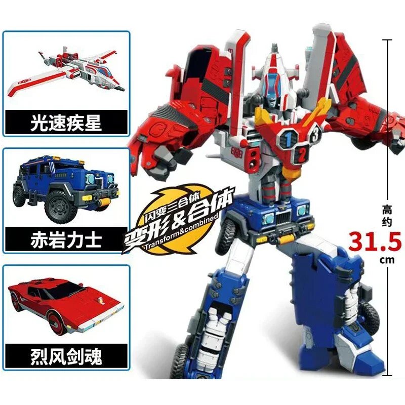 Tobot V GD Wild Chief Robot STORM JOE Трансформер Синий, no box, 3 in 1