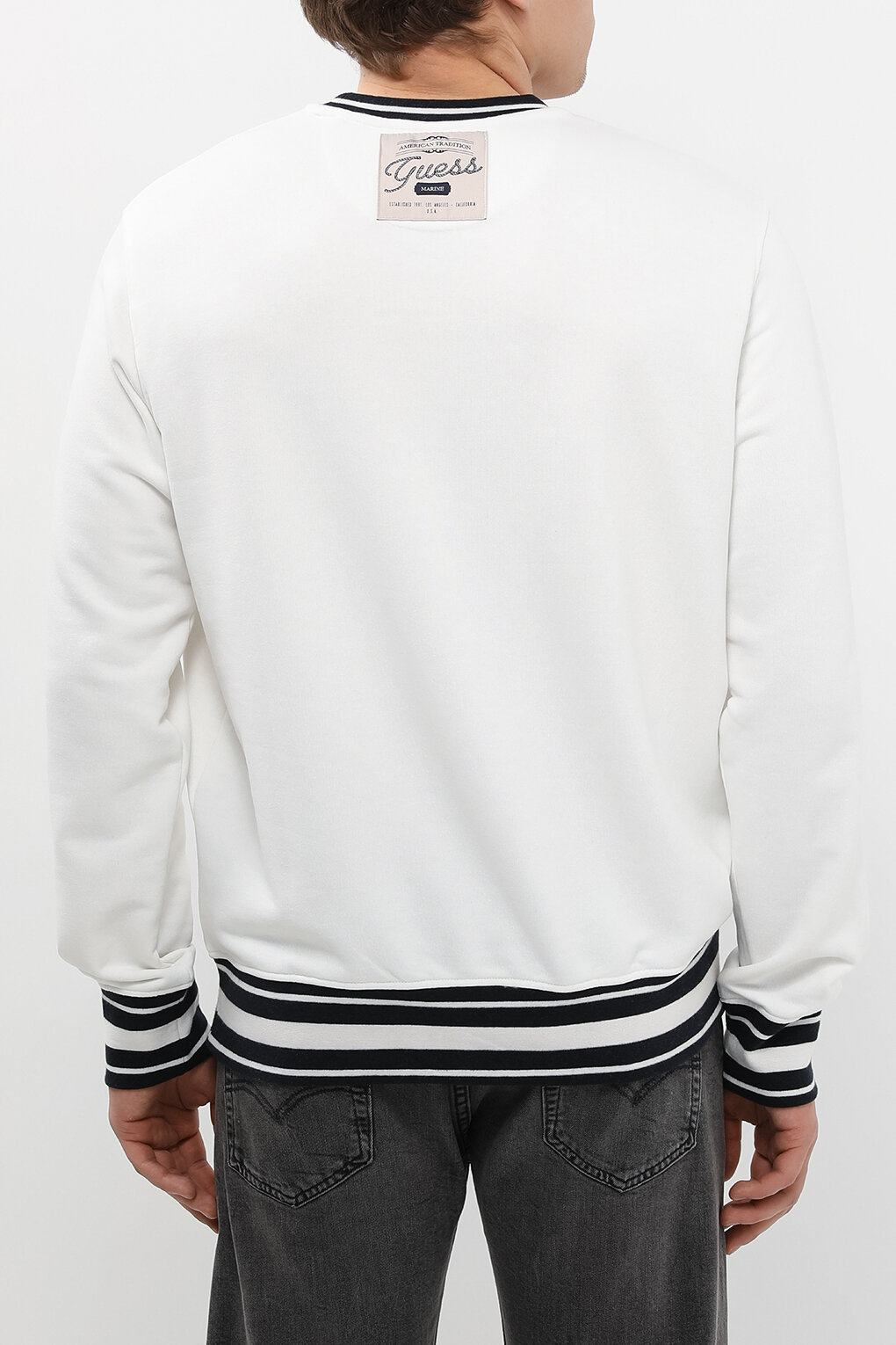 Свитшот GUESS, размер M, , белый, — фото 1