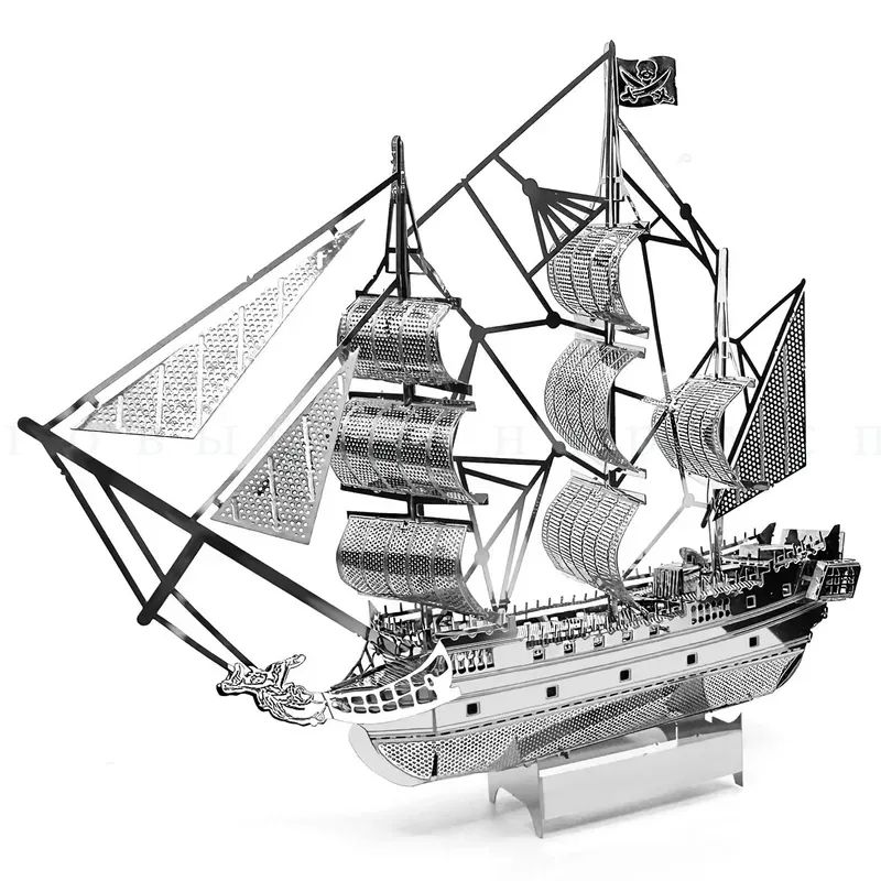 Пиратский корабль 3D Металлическая модель DIY Игрушки