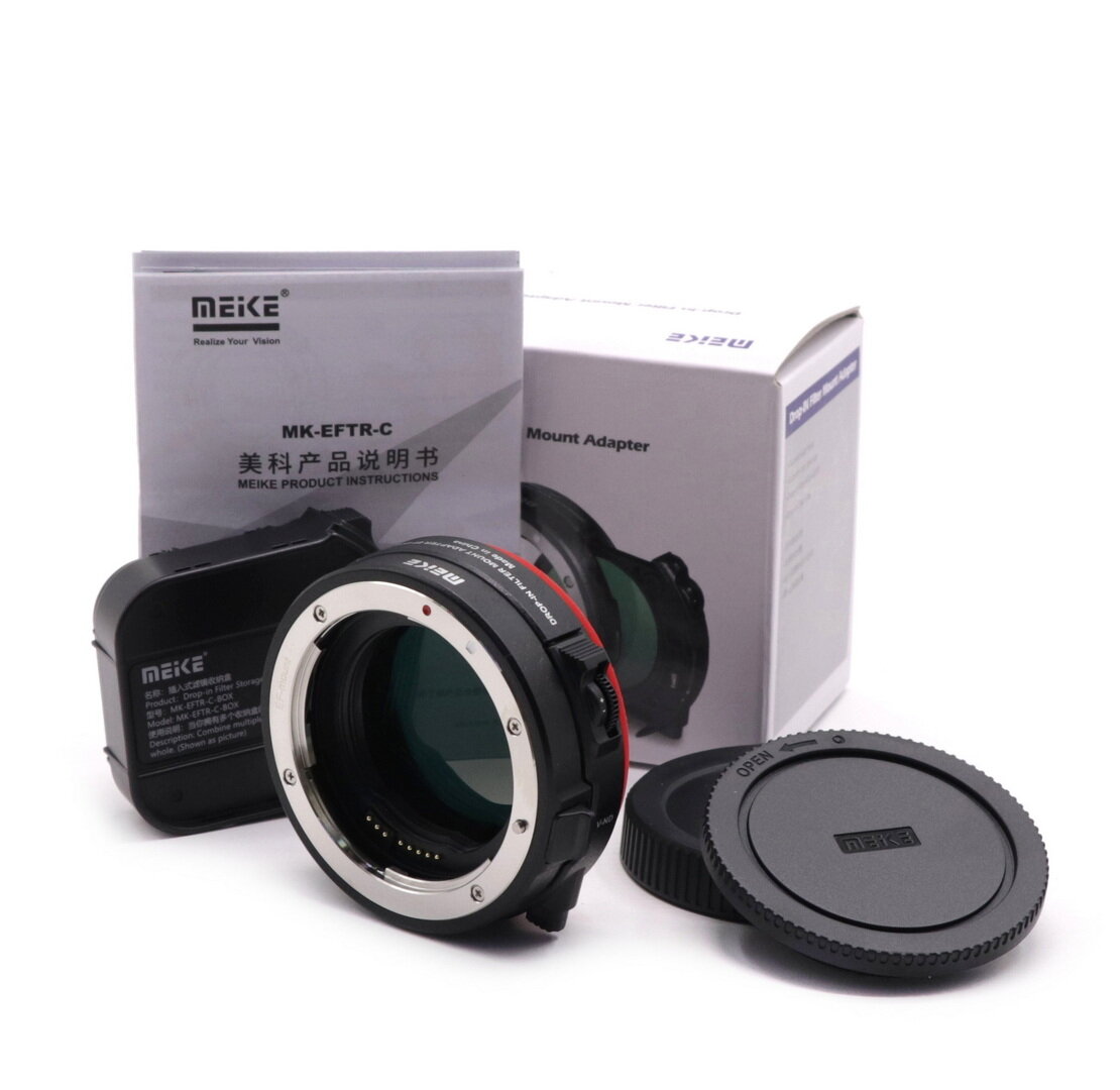 Adapter Meike MK-EFTR-C Drop-In Filter EF-EOS R в упаковке