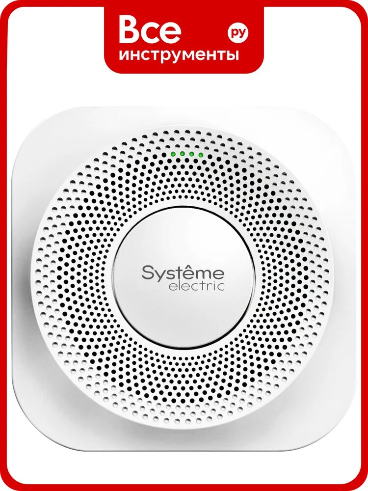 Датчик влажности, температуры, качества воздуха комнатный Systeme Electric SystemeComf CO₂ PM2.5 TVOC RS-485 Modbus ~ RCFSRHQTL