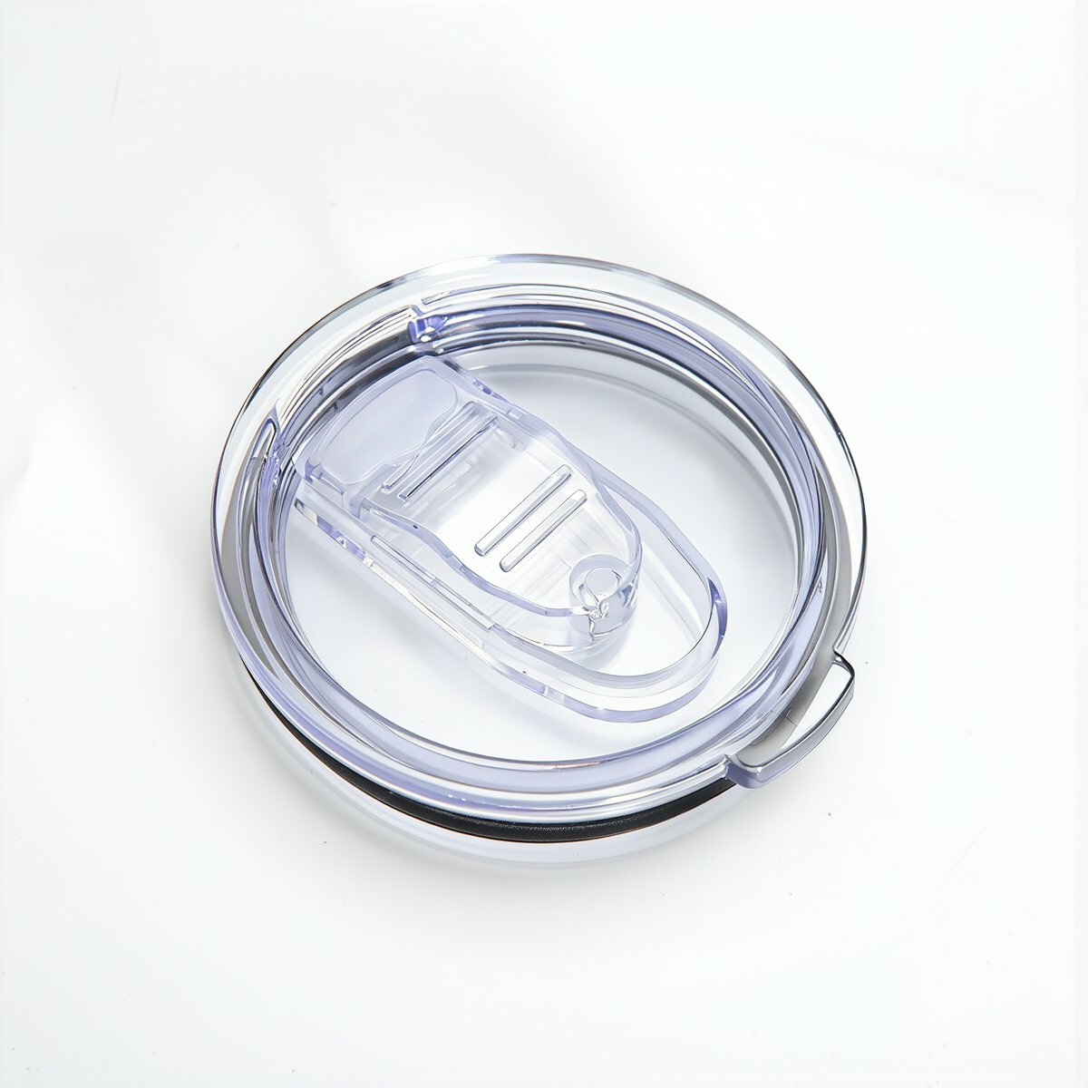 Крышка для термокружки 20oz прозрачная из пластика AS противоутечка плотная герметичная сменная удобная для открытия слайдом, 30oz