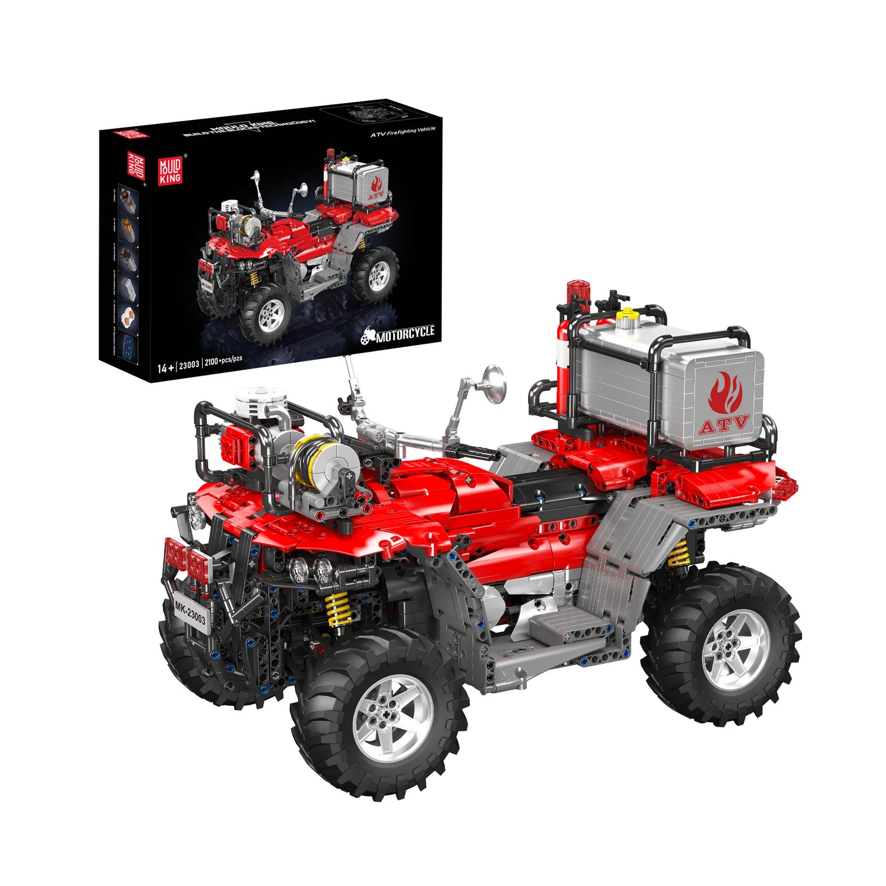 Конструктор Mould King 23003 ATV Firefighting Rescue Vehicle Building Set 2,100 Pcs