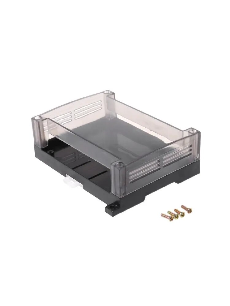 (1 шт) Прозрачный пластиковый корпус для монтажа 125x90x40 мм