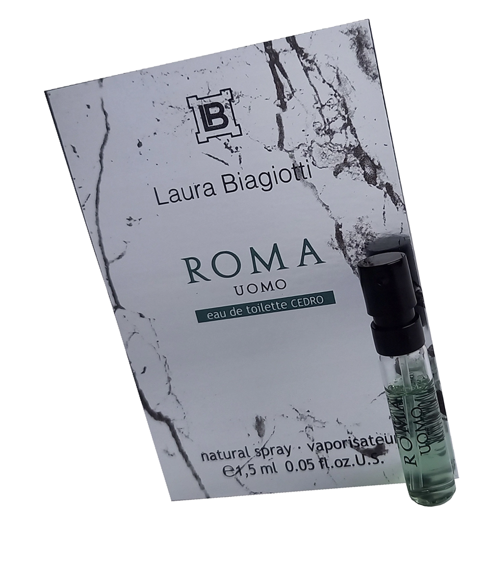 Laura Biagiotti Roma Uomo Cedro туалетная вода мужская, миниатюра 1.5 мл