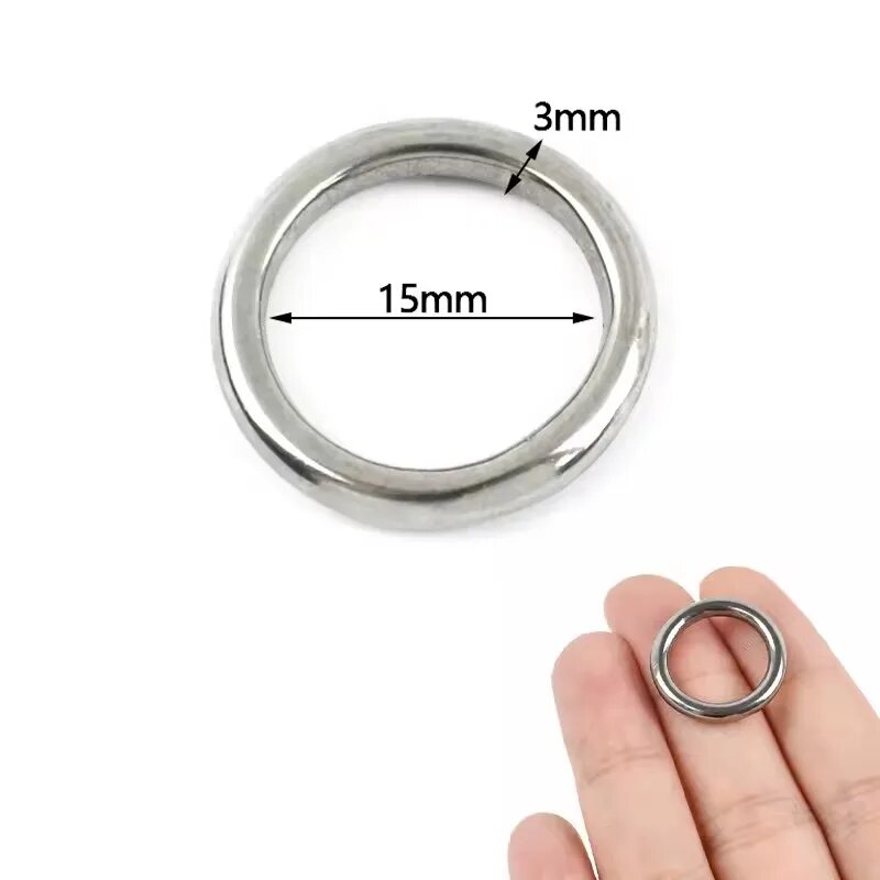 Металлические пряжки 15 мм, цвет SS-3x15mm