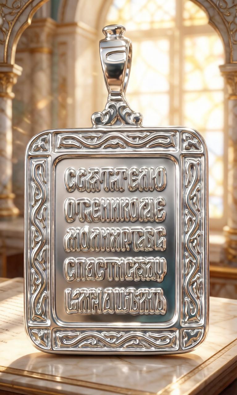 Иконка Эстерелла, серебро, 925 проба, родирование, размер 3.5 см. — фото 1