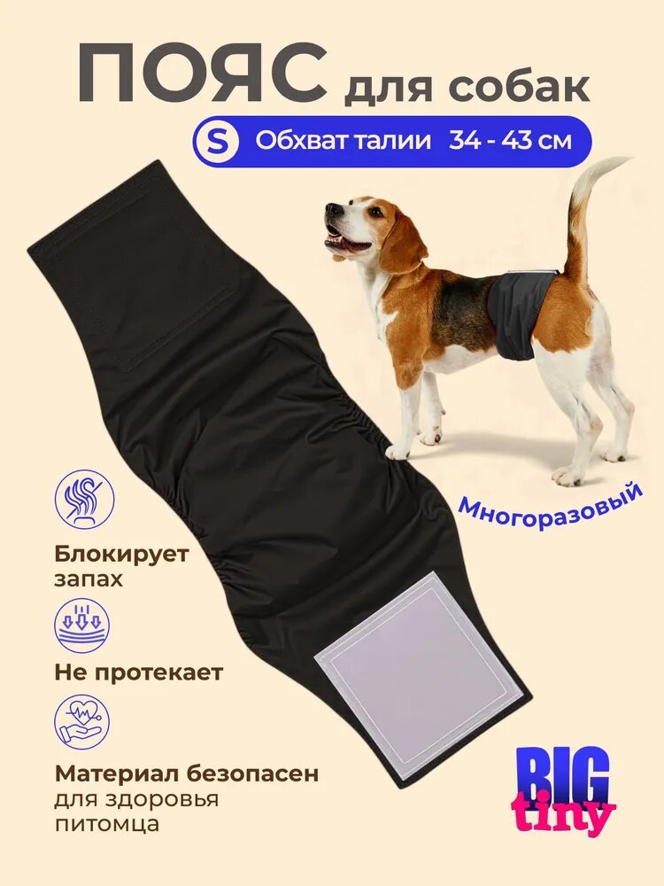 Пояс для кобелей многоразовый, S