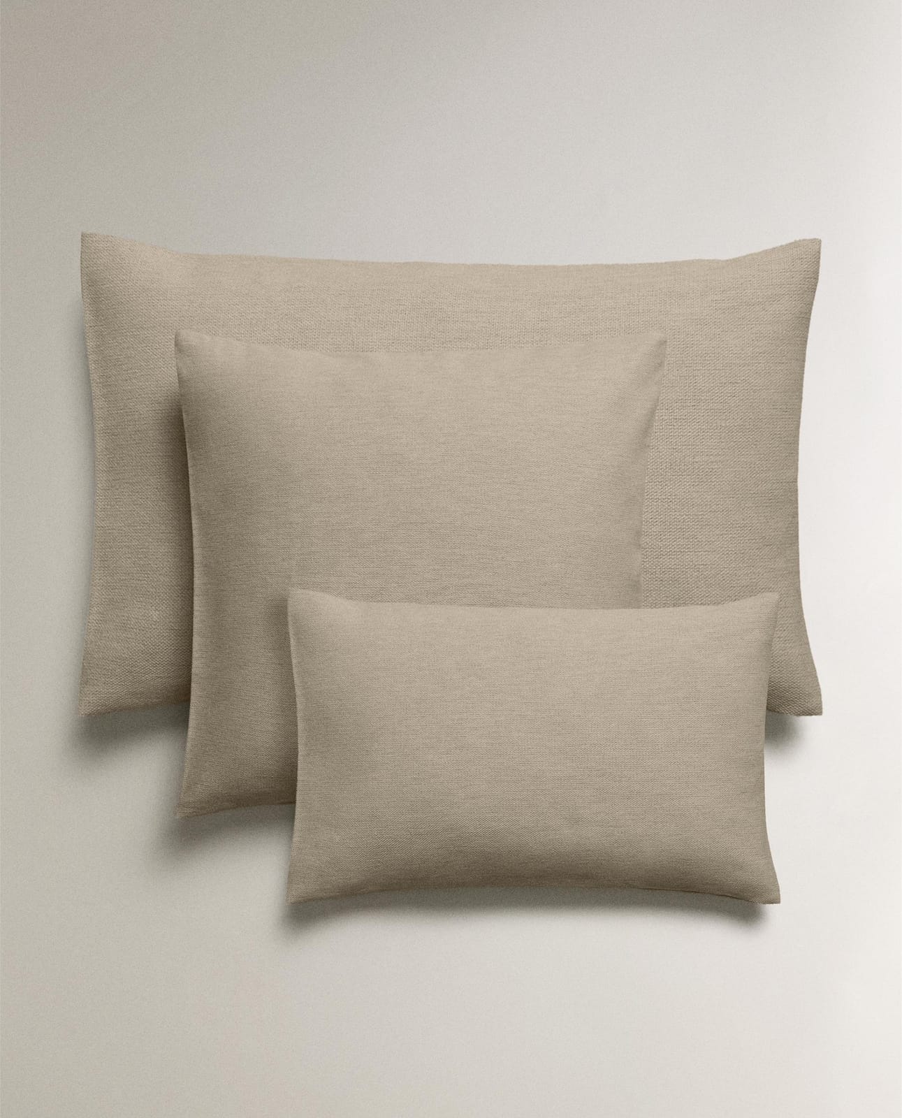 Наволочка декоративная ZARA HOME гладкая наволочка для декоративной подушки, коричневый, 50x50 см 1321/008/730-63