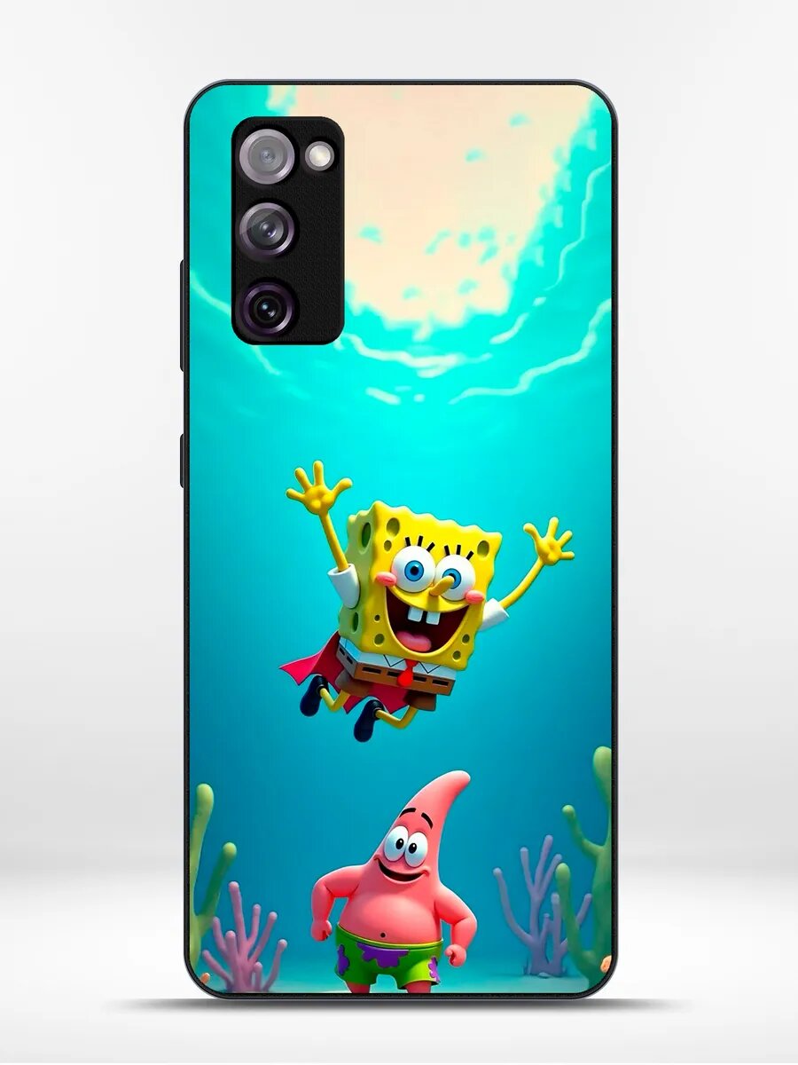 Чехол на Samsung S20 FE губка боб