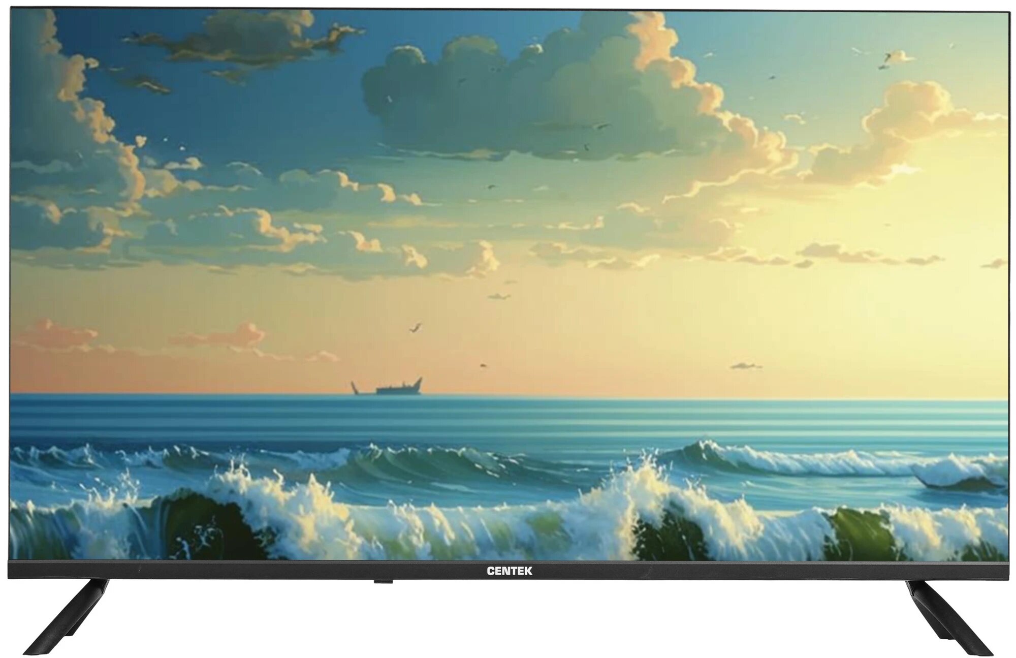 Телевизор Centek 32" CT-TV0022-32 черный QLED FHD 60Hz Smart TV YaOS 1GB/8GB