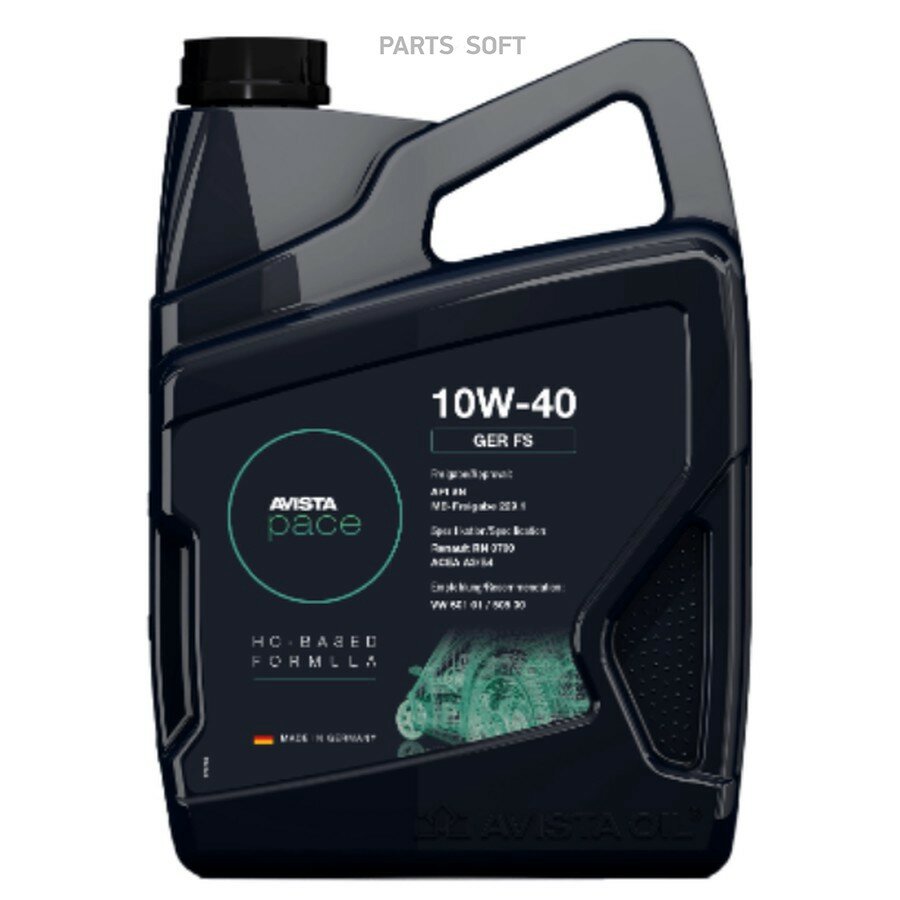 AVISTA PACE GER FS SAE 10W-40 4л от официального дистрибьютора, AVISTA, артикул 152318