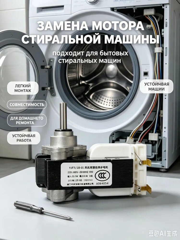 Мотор сушильного блока стиральной машины совместим с YJF71/18-01