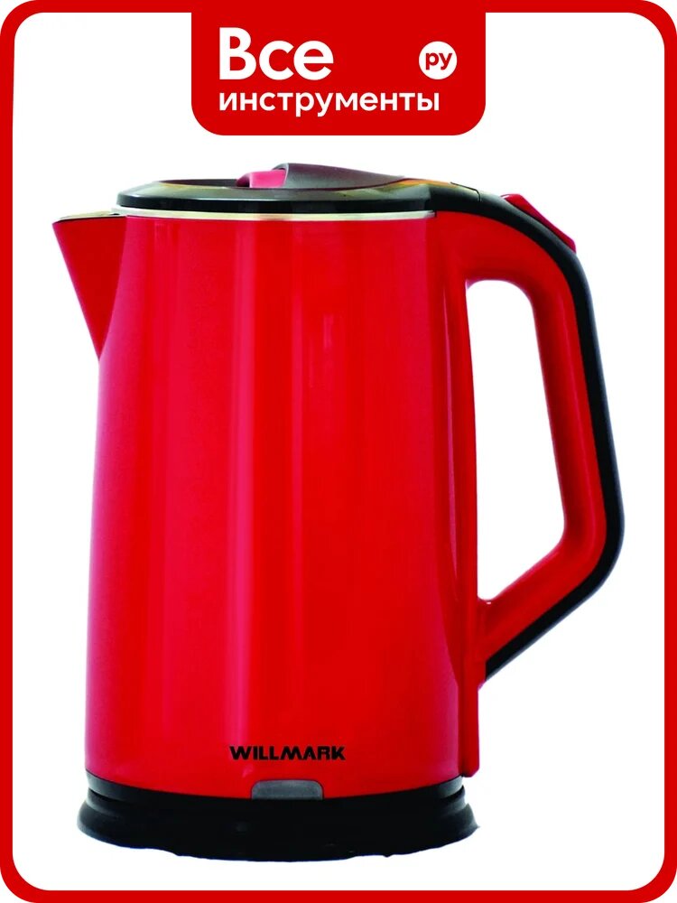 Электрический чайник WILLMARK WEK-2012PS красный 2000534