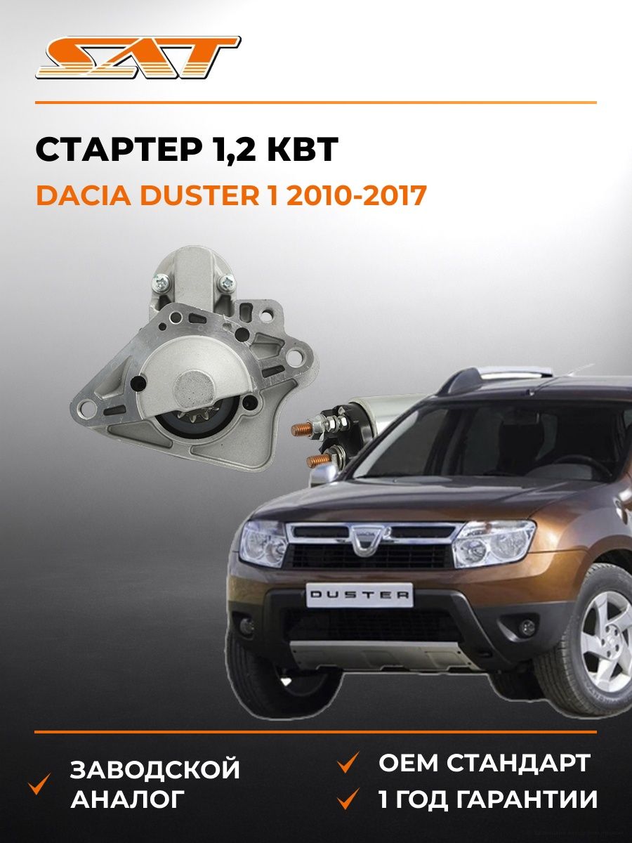 Стартер 1 SAT ST640210 Дачия Дастер 1 Dacia Duster 1 2010-2017