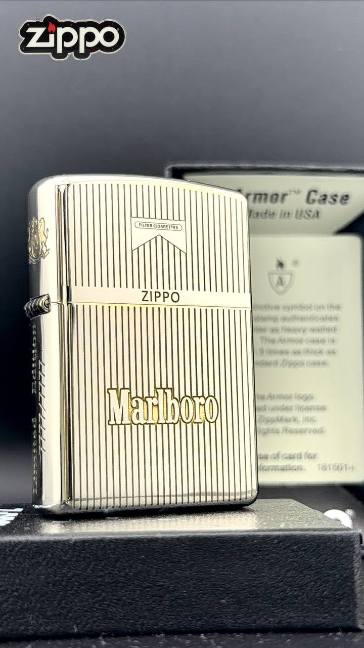 Бензиновая зажигалка ZIPPO Armor Marlboro