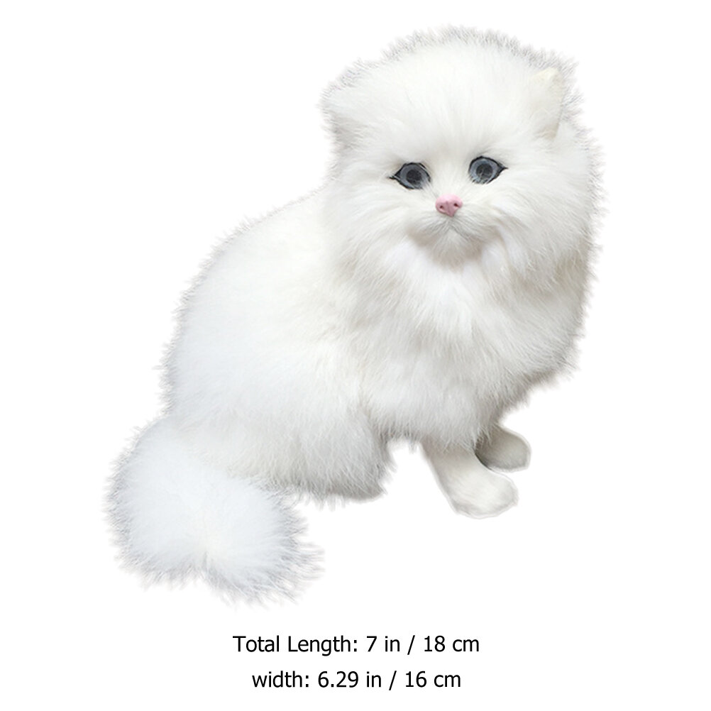 Милый Игрушечный Кот Симуляция Реалистичный Фальшивый Котёнок 18x16 Cm
