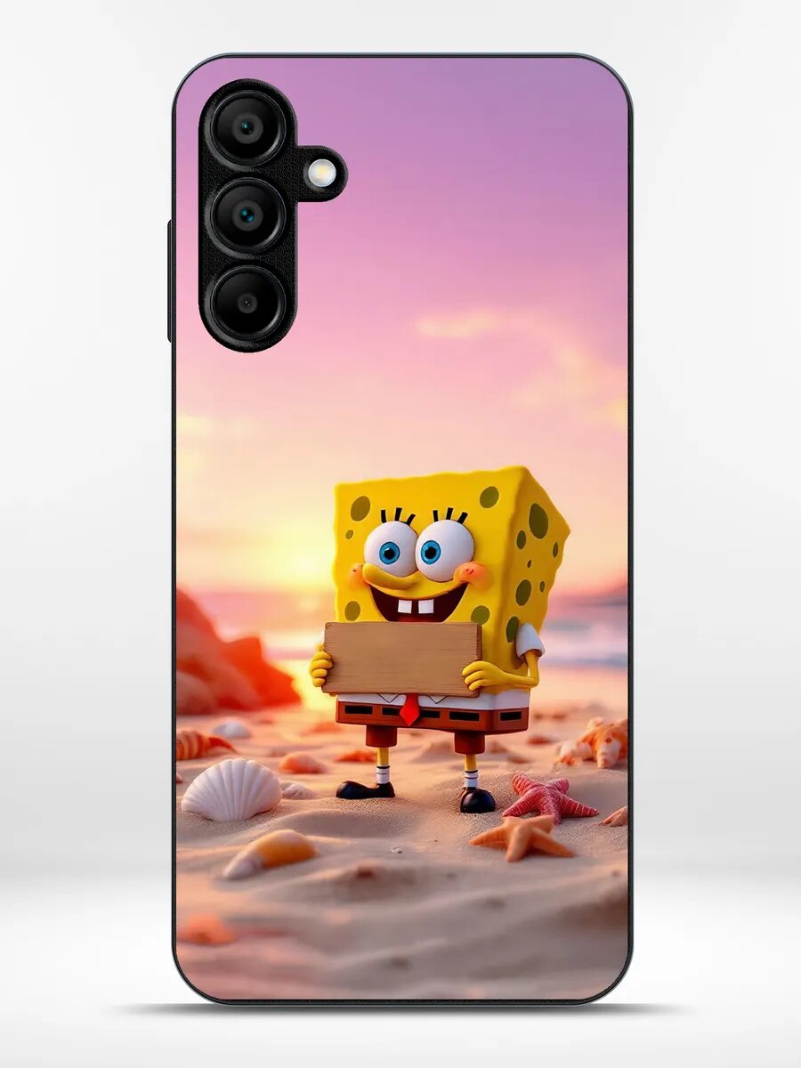 Чехол на Samsung S24 FE губка боб
