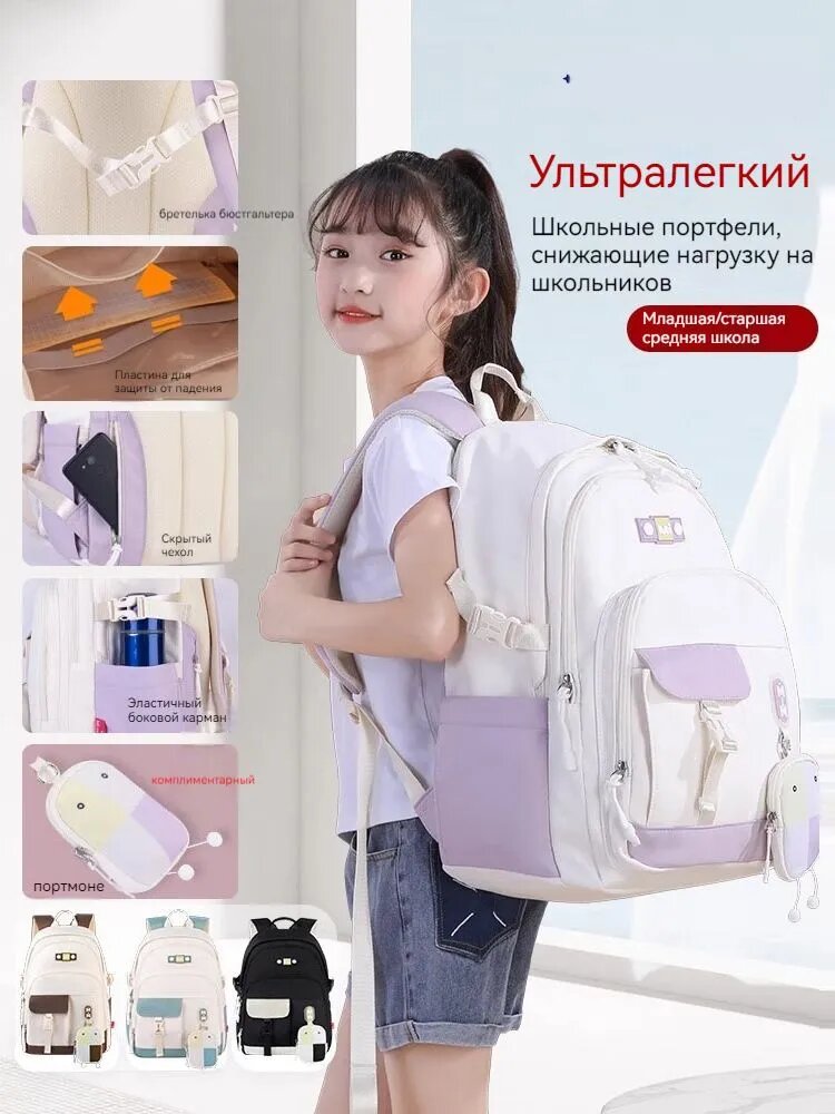 Многофункциональный износостойкий рюкзак для города, учёбы, туризма и повседневного использования — фото 1