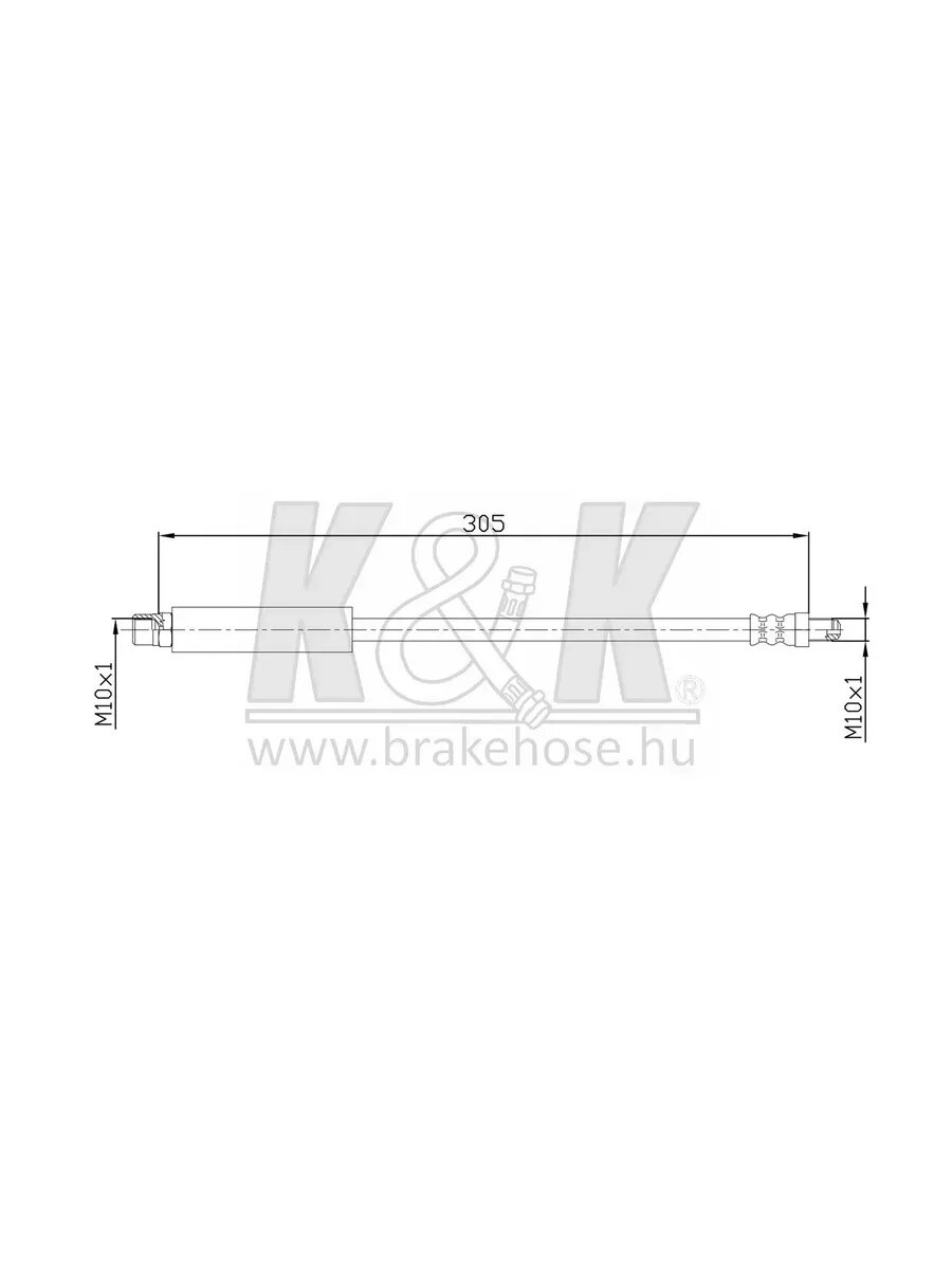 Тормозной шланг Volvo 960 передний K&K
