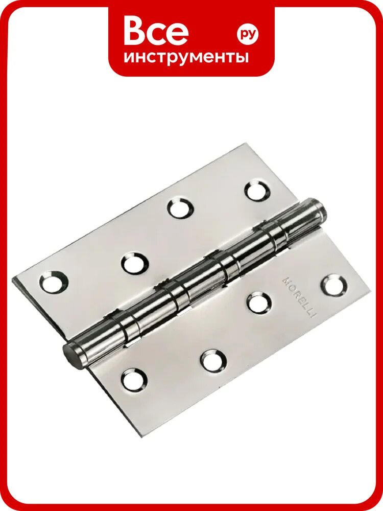 Петля стальная с подшипником универсальная MORELLI MSN 100x70x2.5-4BB SN цвет - бел. никель 9015125
