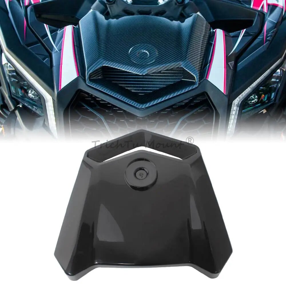 Защитная накладка на капот (тюнинг) для Can-Am Maverick X3 Max R RR 2017-2023, замена оригинальной # 705011095 Черный