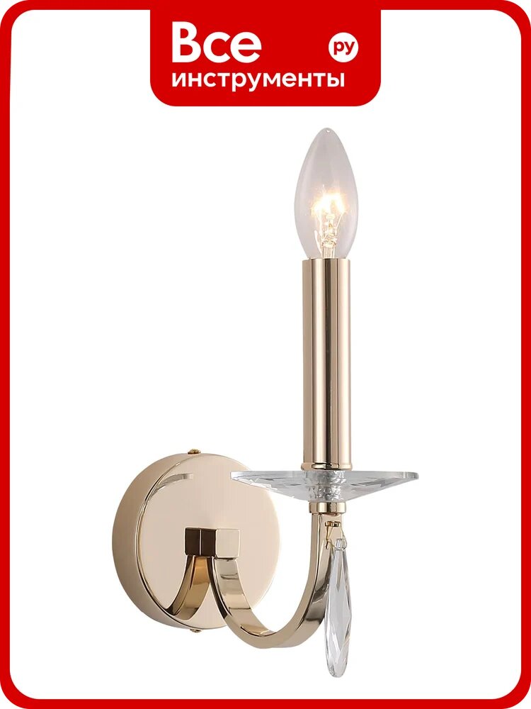 Светильник настенный ST Luce Латунь/прозрачный E14*1 40W SL1405.201.01