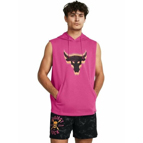 фото Худи спортивное under armour project rock payoff sl flecee hd, размер lg, , розовый,