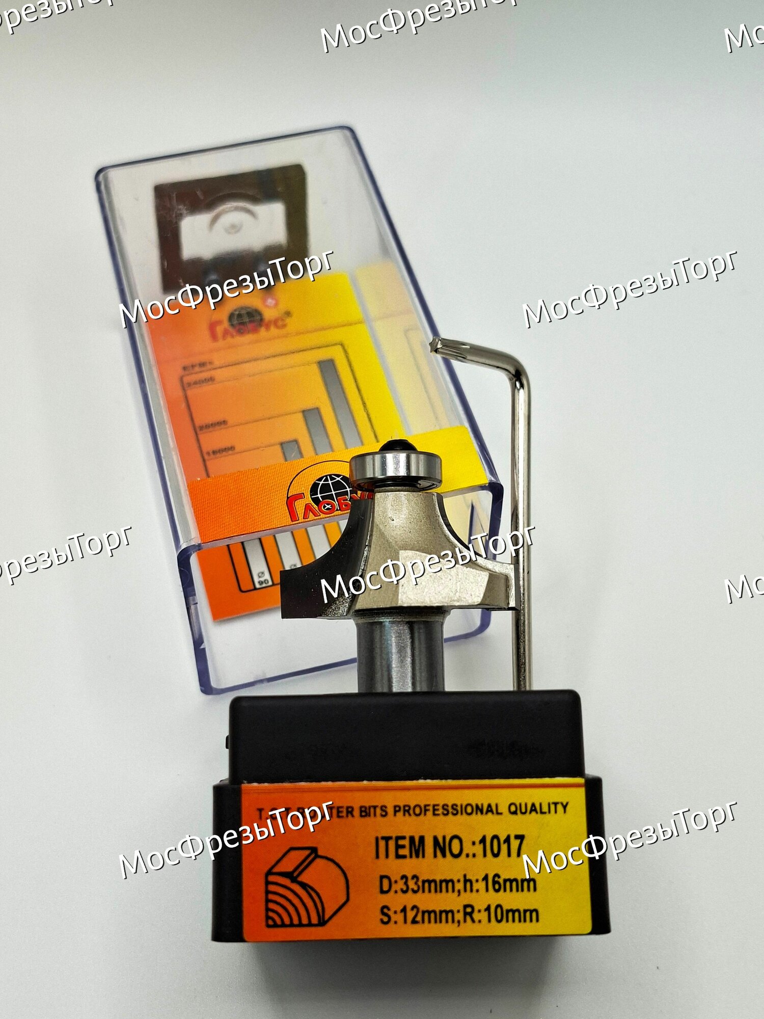 Фреза Globus радиусная 1017 R10, хвостовик 12 мм